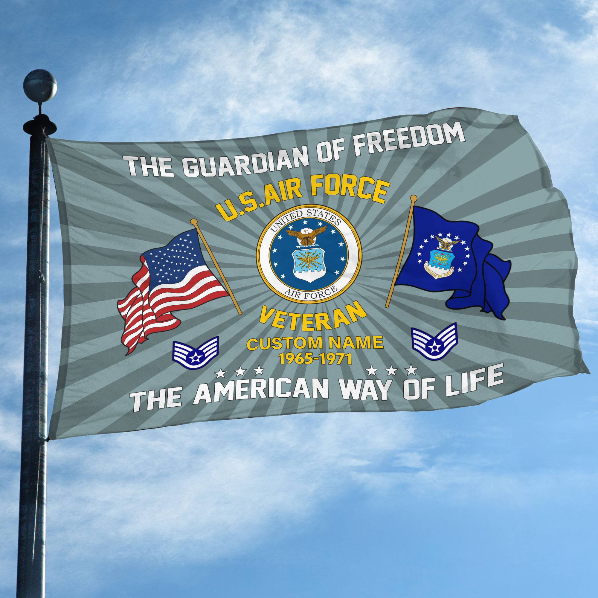 USAF Custom Grommet Flag VPVC1083012, Gifts For Air Force Veteran, Best Gifts On Father’s Day, Armed Forces Day, Independence Day, Veterans Day. USAF Custom Grommet Flag VPVC1083012, Gifts For Air Force Veteran, Best Gifts On Father’s Day, Armed Forces Day, Independence Day, Veterans Day.