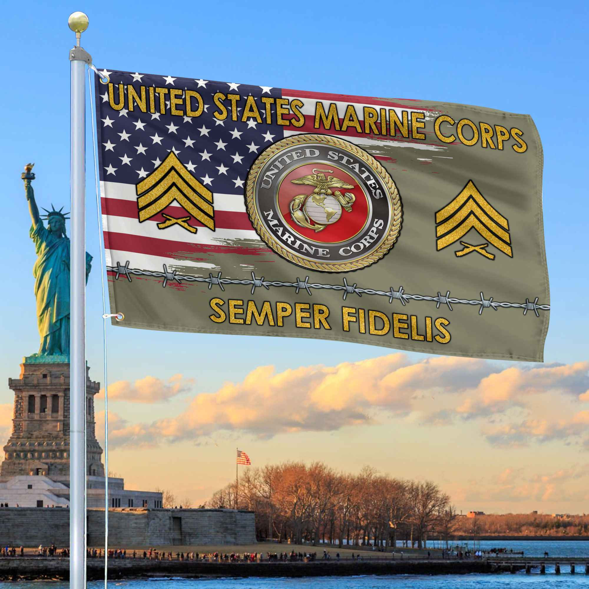 Unique Custom Name, Rank USMC Grommet Flag VPVC109611, Gifts For Marine Veteran, Gifts For Dad, For Husband, Best Gifts On Father’s Day, Independence Day, Veterans Day. Unique Custom Name, Rank USMC Grommet Flag VPVC109611, Gifts For Marine Veteran, Gifts For Dad, For Husband, Best Gifts On Father’s Day, Independence Day, Veterans Day.
