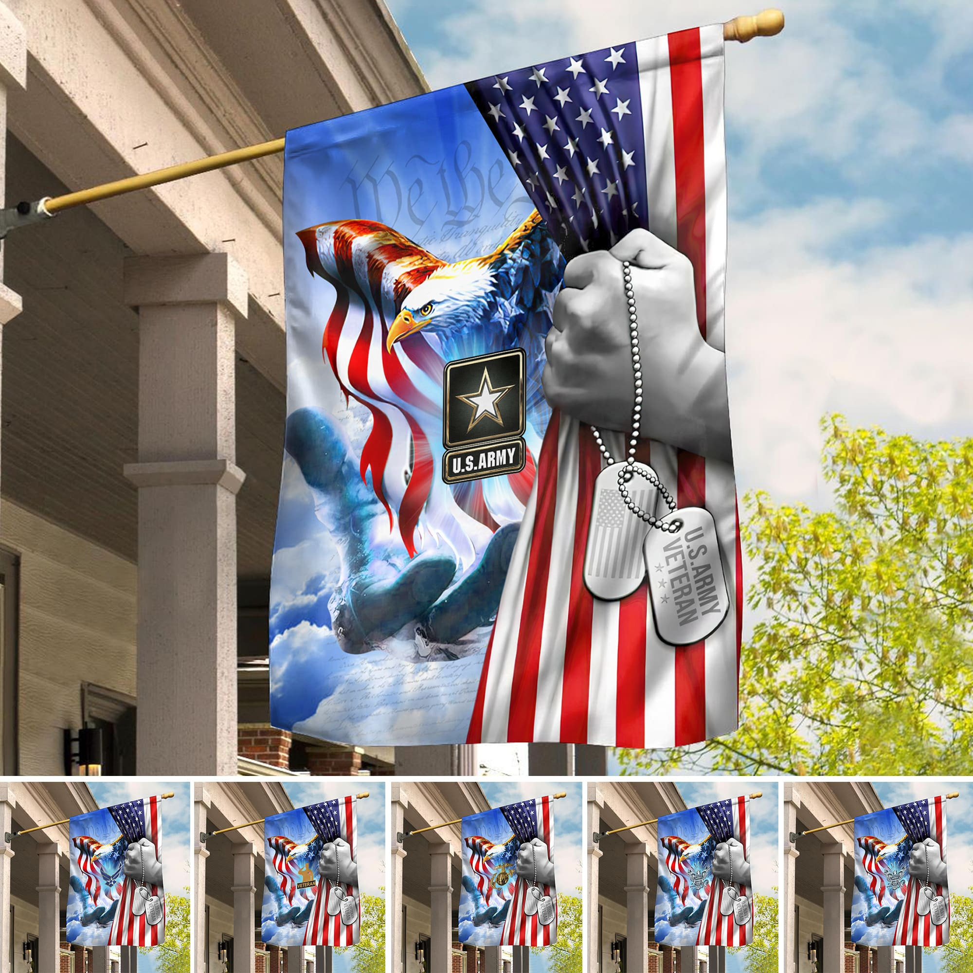 Premium American Pride US Veteran Flag APVC061002 Premium American Pride US Veteran Flag APVC061002