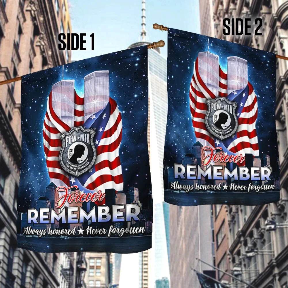 Premium 911 Patriot Day POW/MIA Flag PVC130718 Premium 911 Patriot Day POW/MIA Flag PVC130718