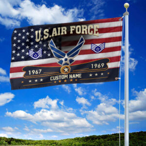 Premium USAF Grommet Flag VPVC108904, Custom Name, Rank, Year, Gifts For Air Force Veteran, Best Gifts On Father's Day, Armed Forces Day, Independence Day, Veterans Day. 1 1741668716621.jpg