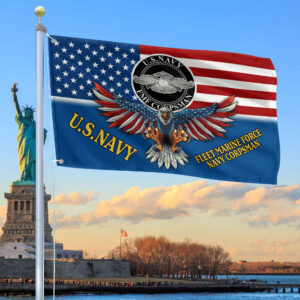 Premium Fleet Marine Navy Corpsman Grommet Flag BPVC130610, Gifts For US Veteran, Best Gifts On Father’s Day, Independence Day, Veterans Day.