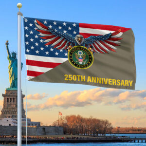 Premium 250th Anniversary Of The Army Grommet Flag VPVC120059, Gifts For Army Veteran, Best Gifts On Father’s Day, Veterans Day.