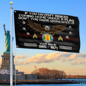Premium Custom Vietnam Veteran Grommet Flag, Gift For Vietnam Veteran VPVC104906, Gifts For Dad, For Husband, Best Gifts On Father’s Day, Independence Day, Veterans Day.
