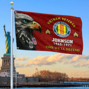 Vietnam Veteran Custom Grommet Flag VPVC108806, Gifts For Vietnam Veteran, Best Gifts On Father’s Day, Armed Forces Day, Independence Day, Veterans Day.