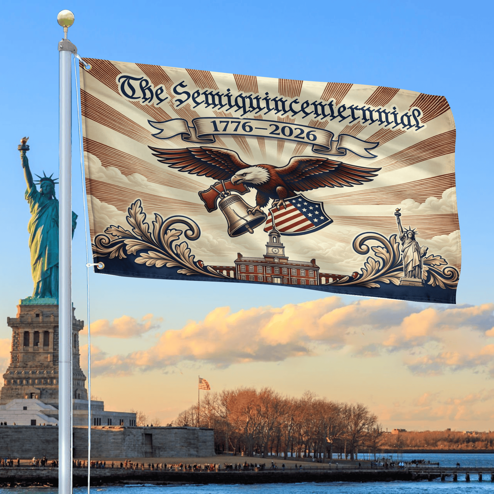 Premium America 250th Anniversary Grommet Flag VPVC120142, America 250th Flag, America 250th Birthday, Best Gifts On Independence Day, Veterans Day. Premium America 250th Anniversary Grommet Flag VPVC120142, America 250th Flag, America 250th Birthday, Best Gifts On Independence Day, Veterans Day.