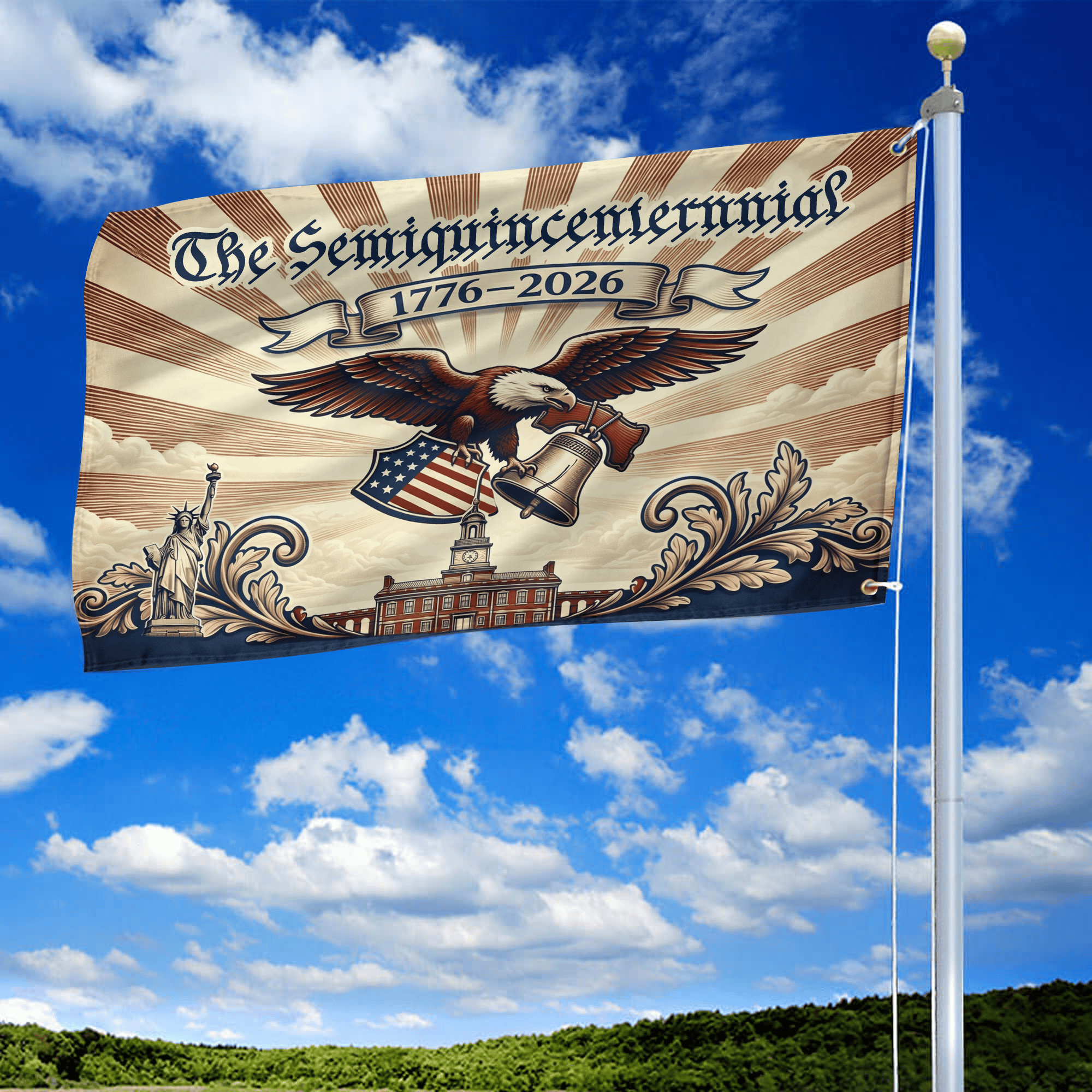 Premium America 250th Anniversary Grommet Flag VPVC120142, America 250th Flag, America 250th Birthday, Best Gifts On Independence Day, Veterans Day. Premium America 250th Anniversary Grommet Flag VPVC120142, America 250th Flag, America 250th Birthday, Best Gifts On Independence Day, Veterans Day.