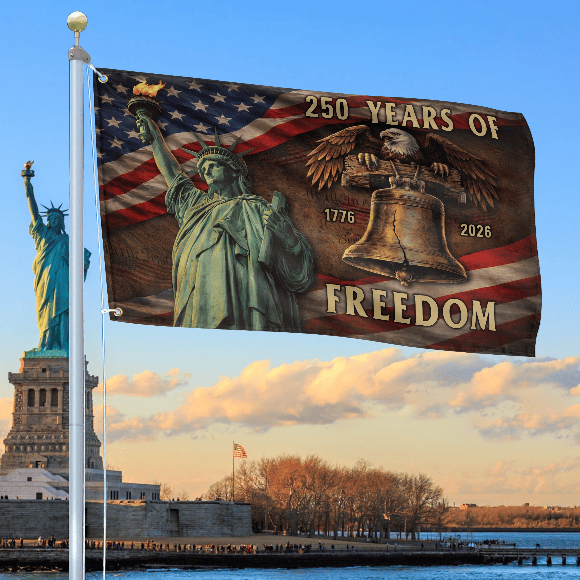 Premium America 250th Anniversary Grommet Flag VPVC120179, America 250th Flag, America 250th Birthday, Best Gifts On Independence Day, Veterans Day. Premium America 250th Anniversary Grommet Flag VPVC120179, America 250th Flag, America 250th Birthday, Best Gifts On Independence Day, Veterans Day.