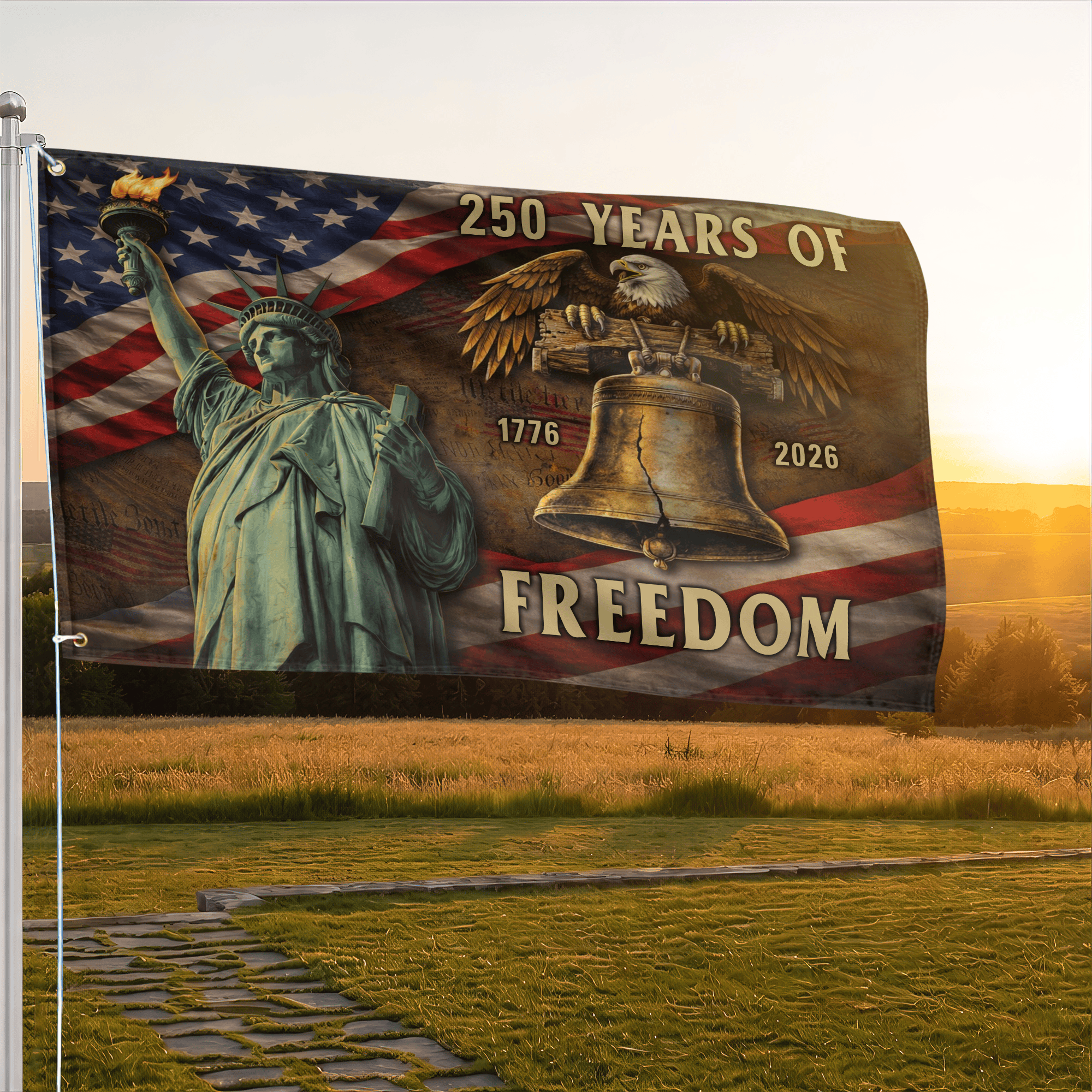 Premium America 250th Anniversary Grommet Flag VPVC120179, America 250th Flag, America 250th Birthday, Best Gifts On Independence Day, Veterans Day. Premium America 250th Anniversary Grommet Flag VPVC120179, America 250th Flag, America 250th Birthday, Best Gifts On Independence Day, Veterans Day.