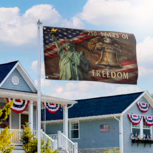 Premium America 250th Anniversary Grommet Flag VPVC120179, America 250th Flag, America 250th Birthday, Best Gifts On Independence Day, Veterans Day. 2 1775997920107.png