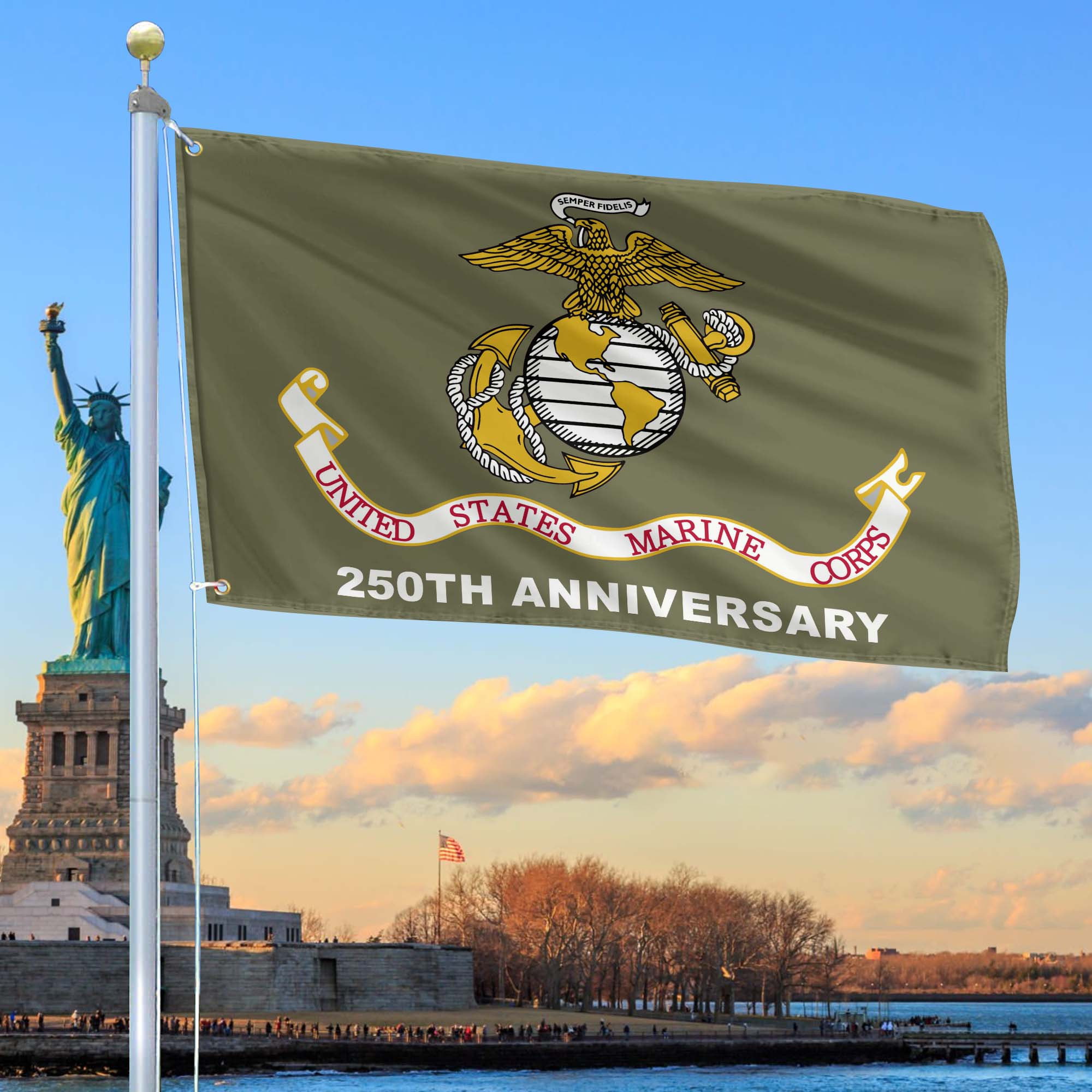 Premium USMC Grommet Flag VPVC120067, 250th Anniversary Marine Corps Flag, Gifts For Marine Veteran, Best Gifts On Father’s Day, Veterans Day. Premium USMC Grommet Flag VPVC120067, 250th Anniversary Marine Corps Flag, Gifts For Marine Veteran, Best Gifts On Father’s Day, Veterans Day.