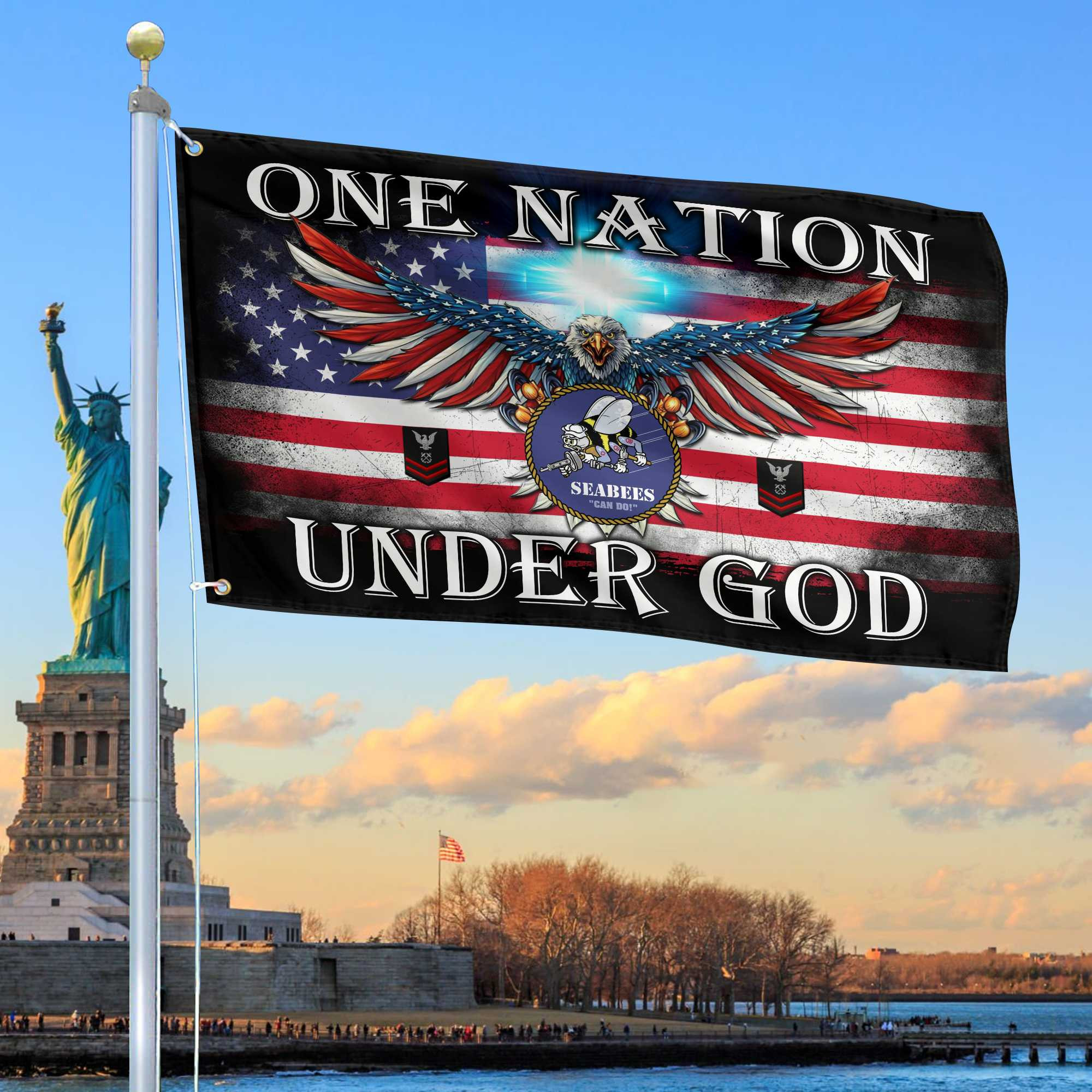 Unique Custom US Seabees Grommet Flag VPVC105109, Gift For Seabees Veteran, Gifts For Dad, For Husband, Best Gifts On Father’s Day, Independence Day, Veterans Day. Unique Custom US Seabees Grommet Flag VPVC105109, Gift For Seabees Veteran, Gifts For Dad, For Husband, Best Gifts On Father’s Day, Independence Day, Veterans Day.