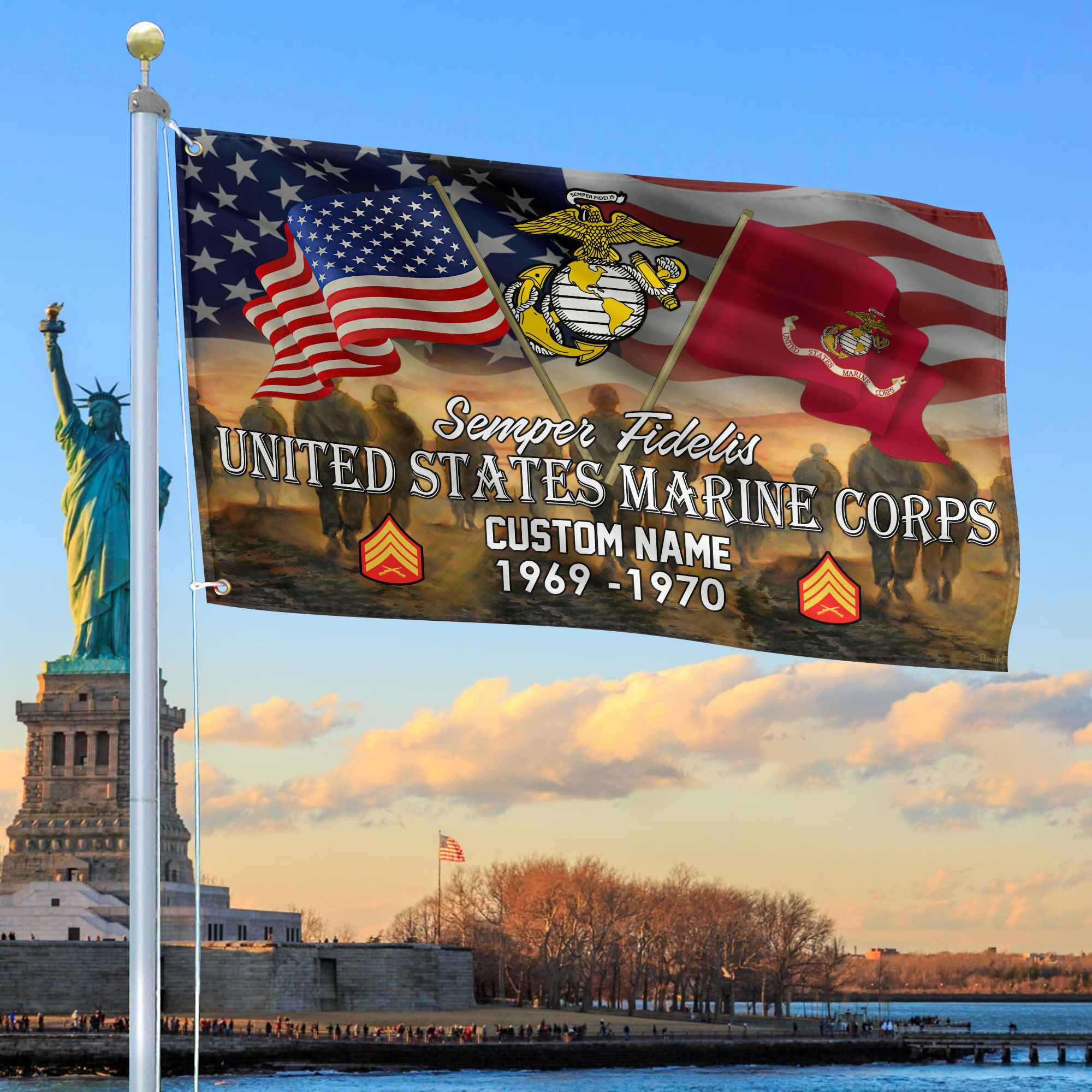 Unique Custom Name, Rank, Year, USMC Grommet Flag VPVC109103, Gifts For Marine Veteran, Gifts For Dad, For Husband, Best Gifts On Father’s Day, Independence Day, Veterans Day. Unique Custom Name, Rank, Year, USMC Grommet Flag VPVC109103, Gifts For Marine Veteran, Gifts For Dad, For Husband, Best Gifts On Father’s Day, Independence Day, Veterans Day.