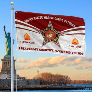 Premium Custom USMC Grommet Flag VPVC105803, Gifts For Marine Veteran, Best Gifts On Father’s Day, Armed Forces Day, Independence Day, Veterans Day.