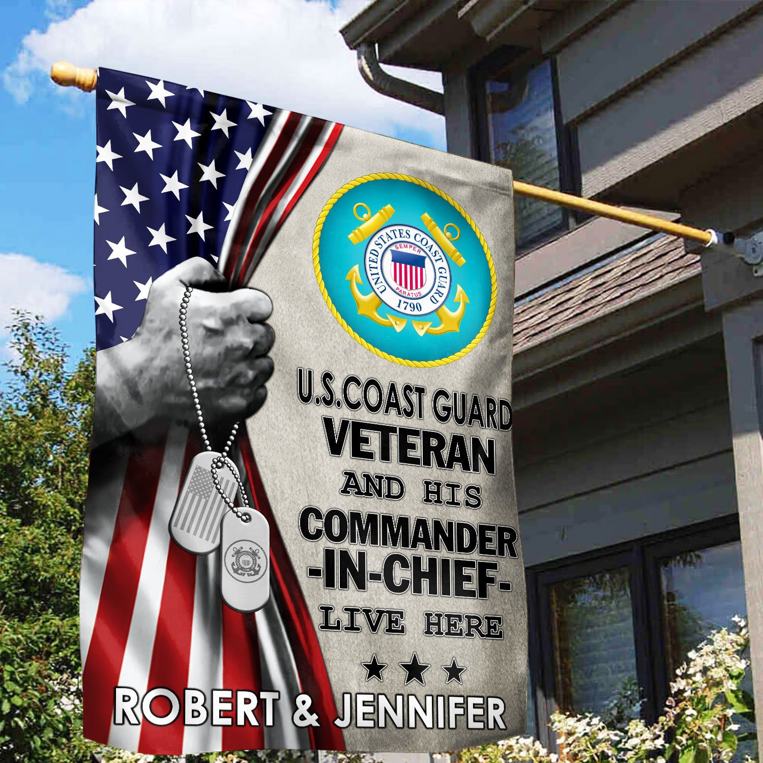 USCG Flag VPVC110505, Custom Name, Gift For Coast Guard Veteran, American Flag, Patriotic Flag, Garden Flag, House Flag, Best Gifts On Father’s Day, Independence Day, Veterans Day. USCG Flag VPVC110505, Custom Name, Gift For Coast Guard Veteran, American Flag, Patriotic Flag, Garden Flag, House Flag, Best Gifts On Father’s Day, Independence Day, Veterans Day.