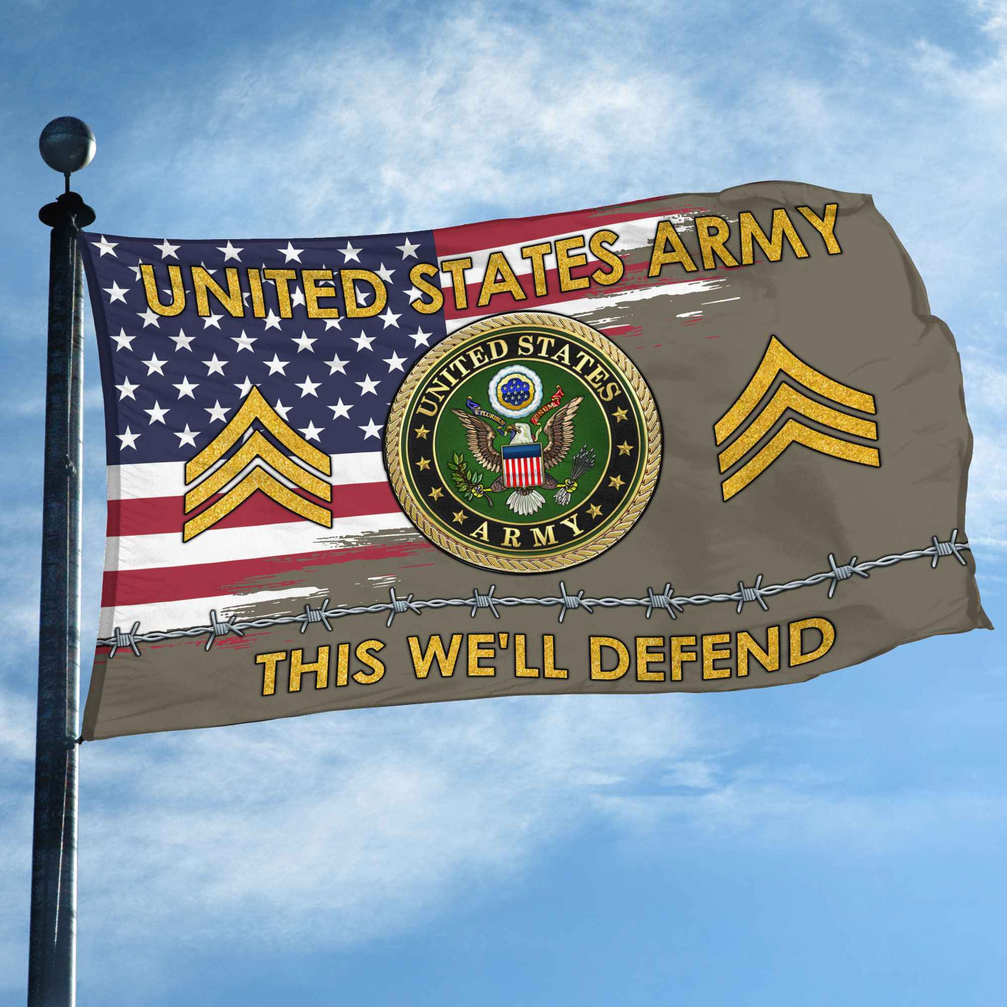 Unique Custom Name, Rank US Army Grommet Flag VPVC109610, Gifts For Army Veteran, Gifts For Dad, For Husband, Best Gifts On Father’s Day, Independence Day, Veterans Day. Unique Custom Name, Rank US Army Grommet Flag VPVC109610, Gifts For Army Veteran, Gifts For Dad, For Husband, Best Gifts On Father’s Day, Independence Day, Veterans Day.