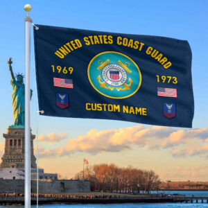 Premium Custom USCG Grommet Flag VPVC108605, Gifts For Coast Guard Veteran, Best Gifts On Father’s Day, Armed Forces Day, Independence Day, Veterans Day.