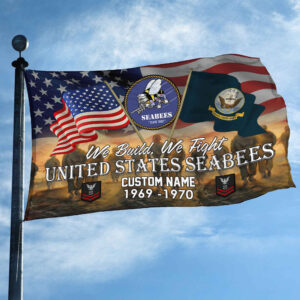 Unique Custom Name, Rank, Year, US Seabees Grommet Flag VPVC109109, Gifts For Seabees Veteran, Gifts For Dad, For Husband, Best Gifts On Father's Day, Independence Day, Veterans Day. 2 1741752079592.jpg