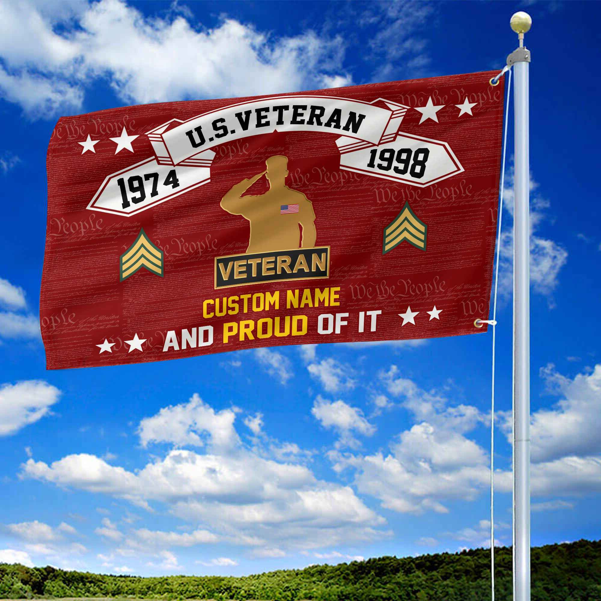Unique Custom Name, Rank, Year US Veteran Grommet Flag VPVC107007, Gifts For US Veteran, Gifts For Dad, For Husband, Best Gifts On Father’s Day, Independence Day, Veterans Day. Unique Custom Name, Rank, Year US Veteran Grommet Flag VPVC107007, Gifts For US Veteran, Gifts For Dad, For Husband, Best Gifts On Father’s Day, Independence Day, Veterans Day.