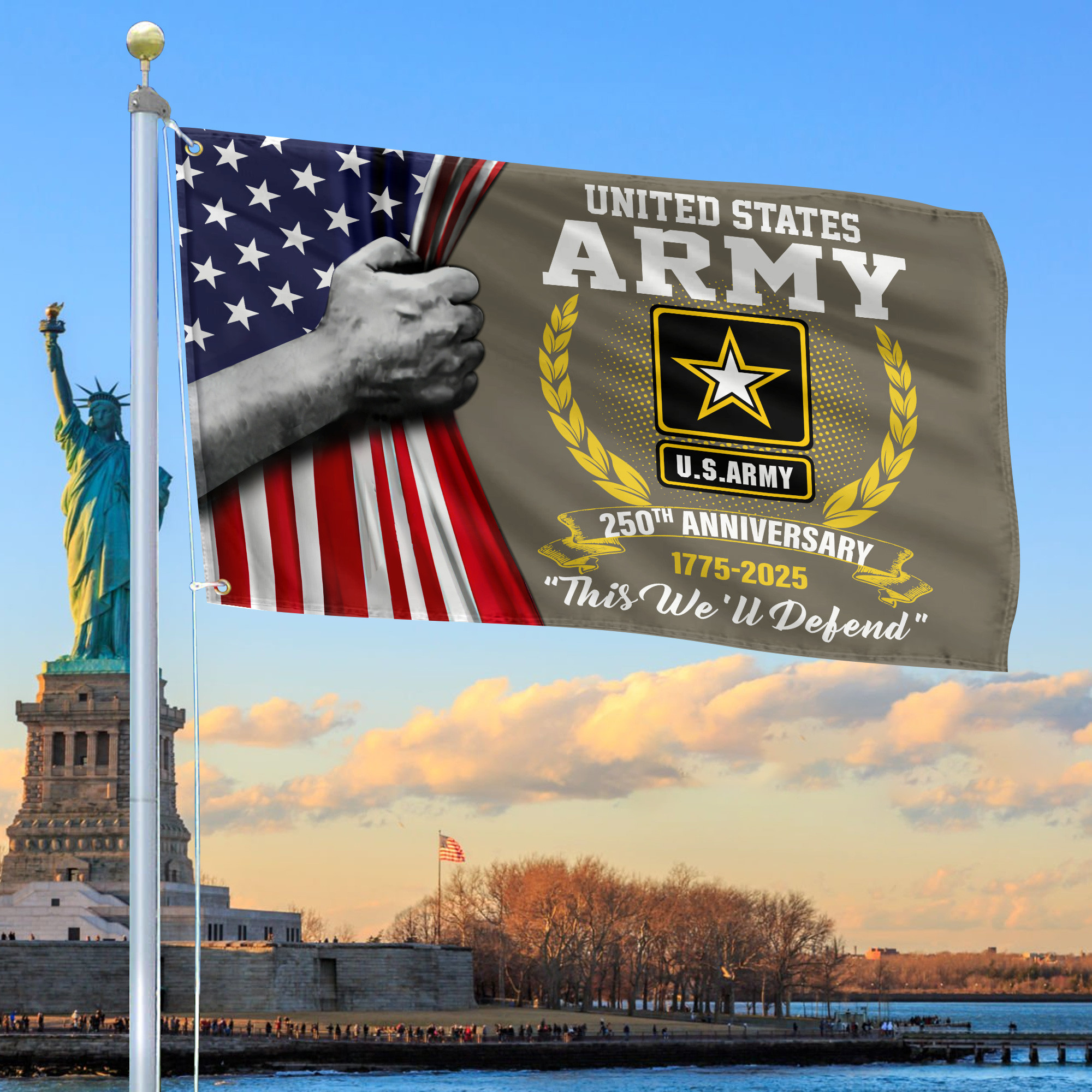 Premium 250th Anniversary Of The Army Grommet Flag VPVC120039, Gifts For Army Veteran, Best Gifts On Father’s Day, Veterans Day. Premium 250th Anniversary Of The Army Grommet Flag VPVC120039, Gifts For Army Veteran, Best Gifts On Father’s Day, Veterans Day.