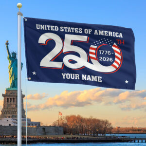 Premium Custom America 250th Anniversary Grommet Flag VPVC120087, America 250th Flag, America 250th Birthday, Best Gifts On Independence Day, Veterans Day.