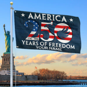 Premium Custom America 250th Anniversary Grommet Flag VPVC120089, America 250th Flag, America 250th Birthday, Best Gifts On Independence Day, Veterans Day.