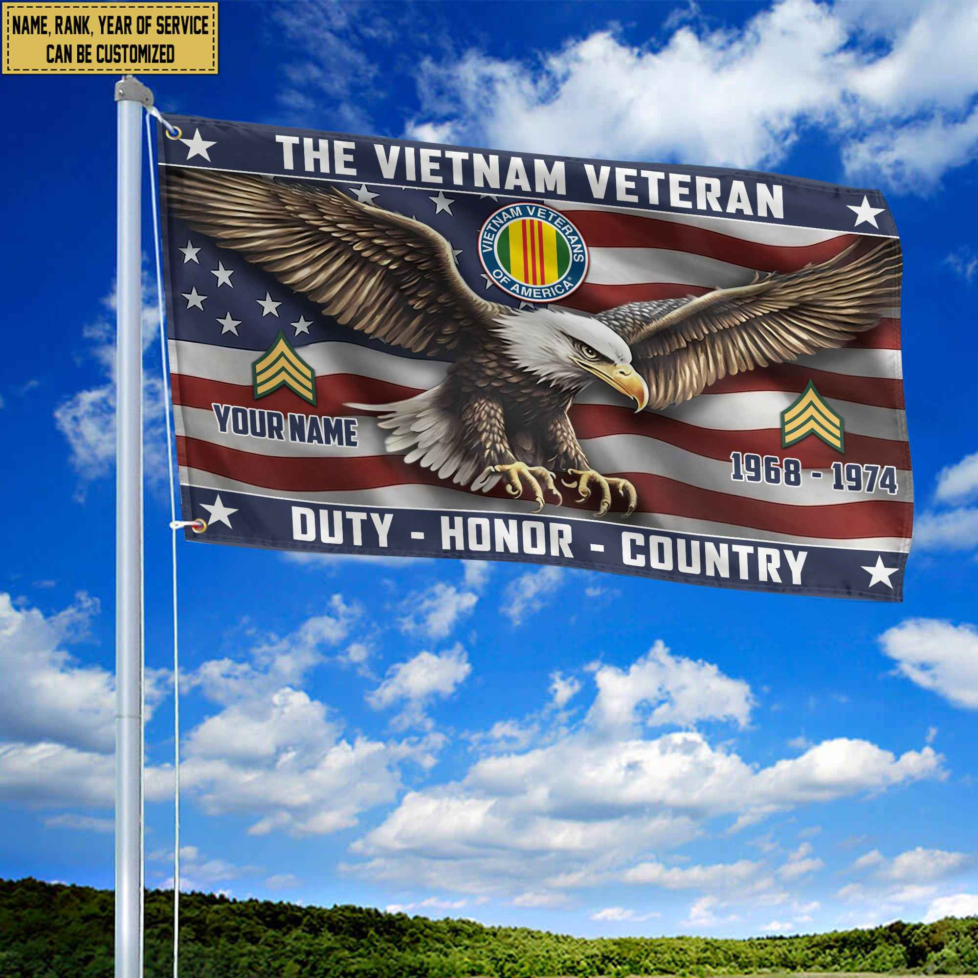 Vietnam Veteran Custom Grommet Flag VPVC105406, Gifts For Vietnam Veteran, Best Gifts On Father’s Day, Armed Forces Day, Independence Day, Veterans Day. Vietnam Veteran Custom Grommet Flag VPVC105406, Gifts For Vietnam Veteran, Best Gifts On Father’s Day, Armed Forces Day, Independence Day, Veterans Day.