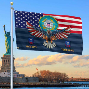 Premium Custom USCG Grommet Flag VPVC109005, Gifts For Coast Guard Veteran, Gifts For Dad, For Husband, Best Gifts On Father’s Day, Armed Forces Day, Independence Day, Veterans Day.