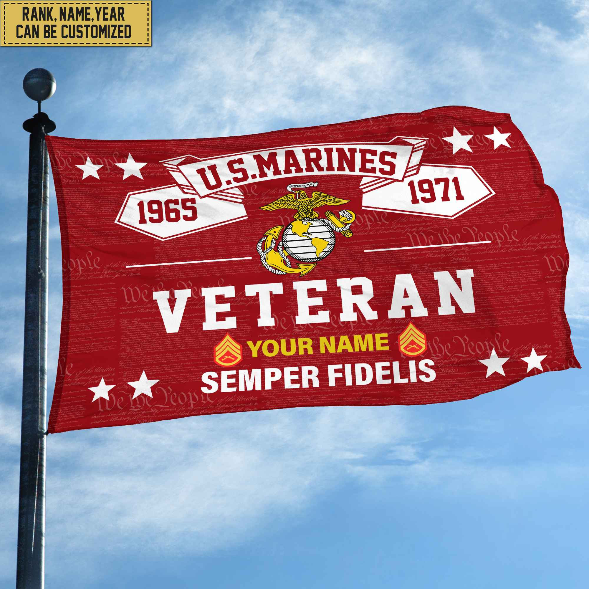 Premium Personalized USMC Veteran Grommet Flag, Gift For Marine Veteran, Gift For Veterans Day, Memorial Day, Father’s Day VPVC104303 Premium Personalized USMC Veteran Grommet Flag, Gift For Marine Veteran, Gift For Veterans Day, Memorial Day, Father’s Day VPVC104303