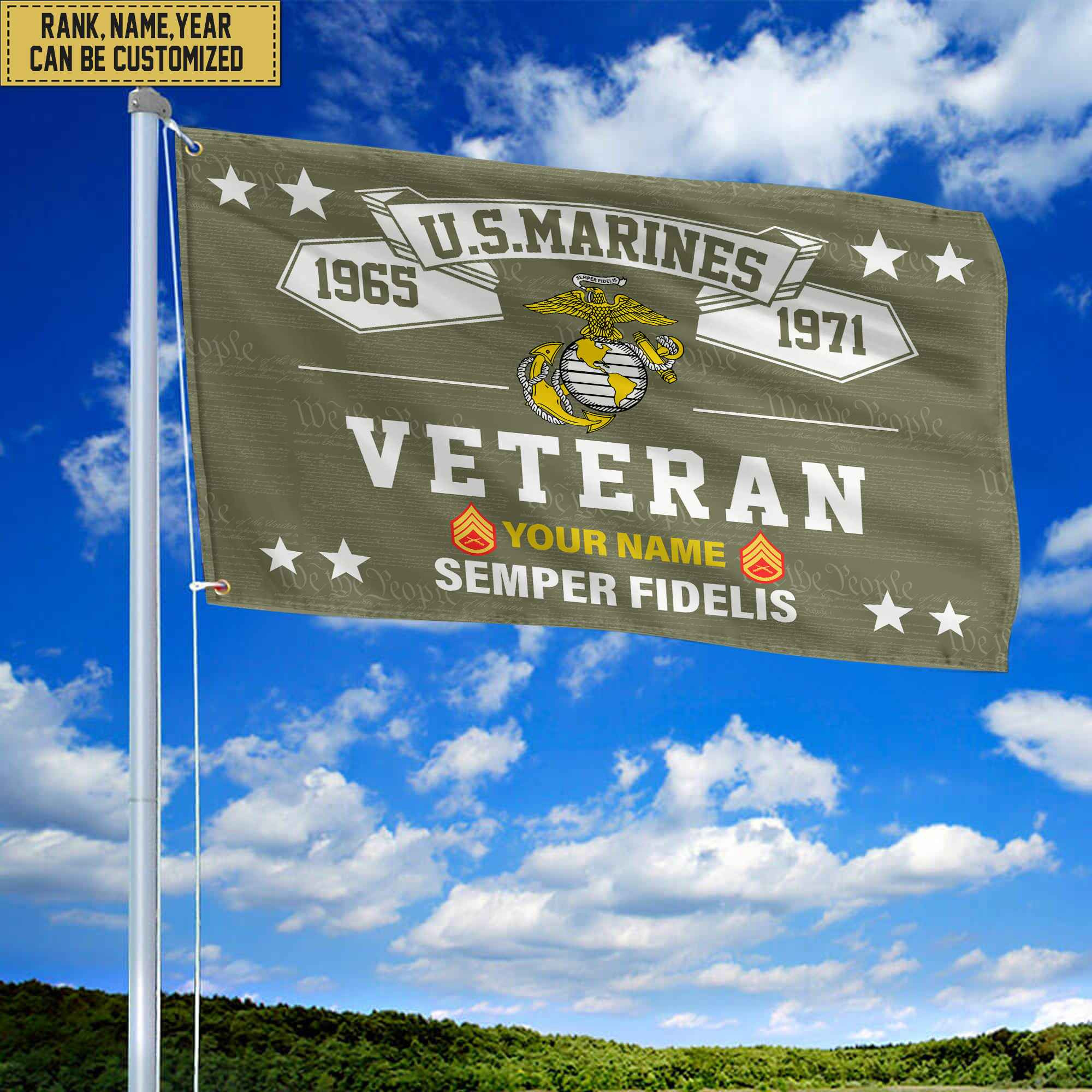 Premium Personalized USMC Veteran Grommet Flag, Gift For Marine Veteran, Gift For Veterans Day, Memorial Day, Father’s Day VPVC104303 Premium Personalized USMC Veteran Grommet Flag, Gift For Marine Veteran, Gift For Veterans Day, Memorial Day, Father’s Day VPVC104303