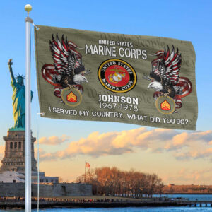 Premium Custom USMC Grommet Flag VPVC108411, Gifts For Marine Veteran, Gifts For Dad, For Husband, Best Gifts On Father’s Day, Armed Forces Day, Independence Day, Veterans Day.