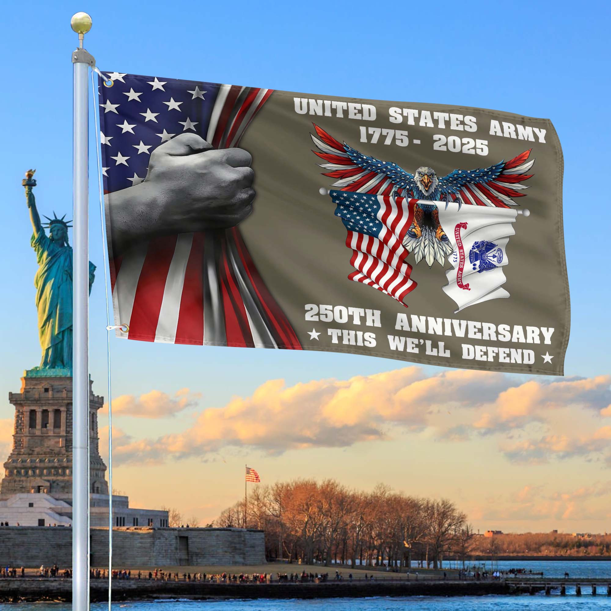 Premium 250th Anniversary Of The Army Grommet Flag VPVC120009, Gifts For Army Veteran, Best Gifts On Father’s Day, Veterans Day. Premium 250th Anniversary Of The Army Grommet Flag VPVC120009, Gifts For Army Veteran, Best Gifts On Father’s Day, Veterans Day.