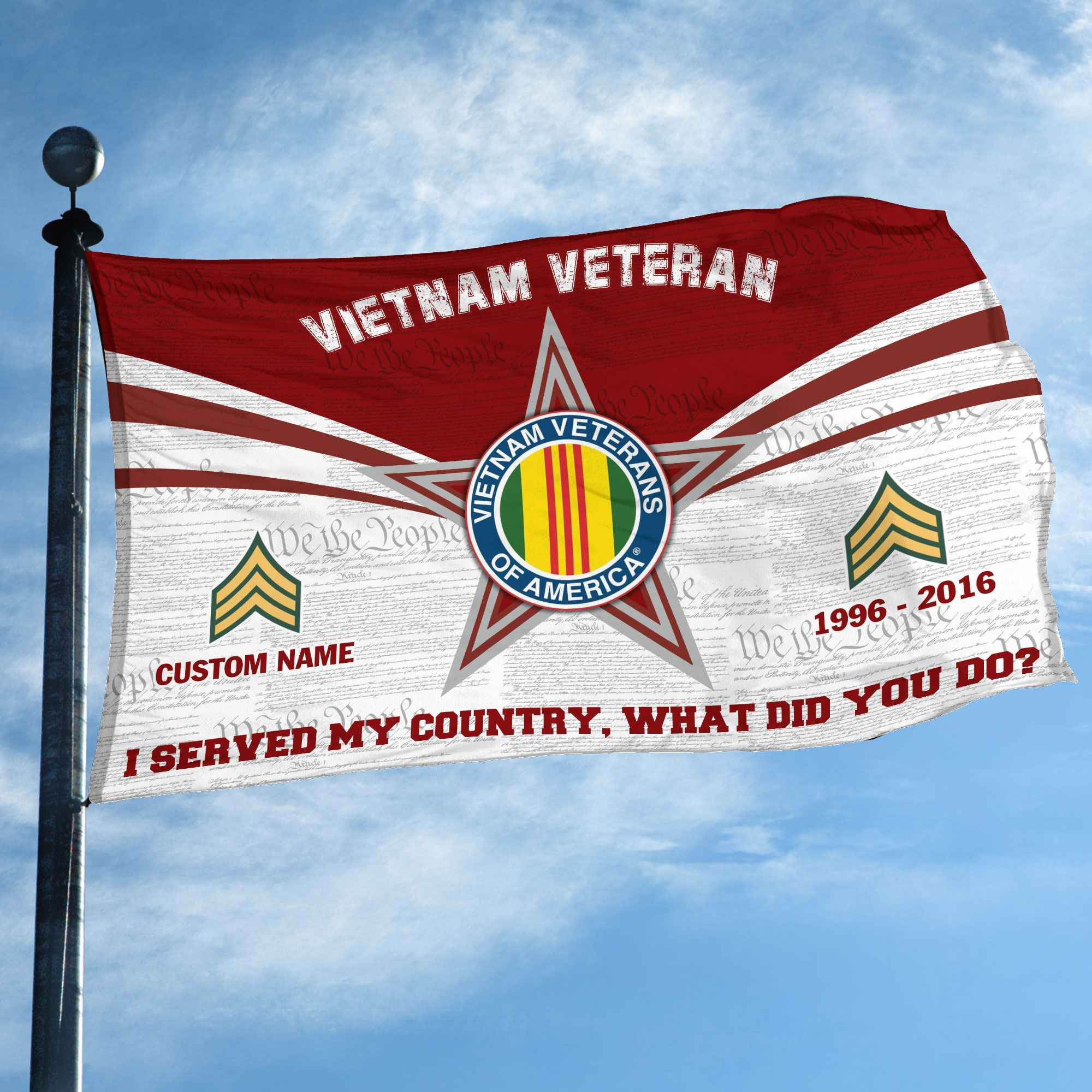 Premium Custom Vietnam Veteran Grommet Flag VPVC105806, Gifts For Vietnam Veteran, Best Gifts On Father’s Day, Armed Forces Day, Independence Day, Veterans Day. Premium Custom Vietnam Veteran Grommet Flag VPVC105806, Gifts For Vietnam Veteran, Best Gifts On Father’s Day, Armed Forces Day, Independence Day, Veterans Day.
