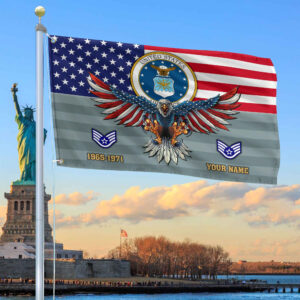 Premium Custom USAF Grommet Flag VPVC109004, Gifts For Air Force Veteran, Gifts For Dad, For Husband, Best Gifts On Father’s Day, Armed Forces Day, Independence Day, Veterans Day.