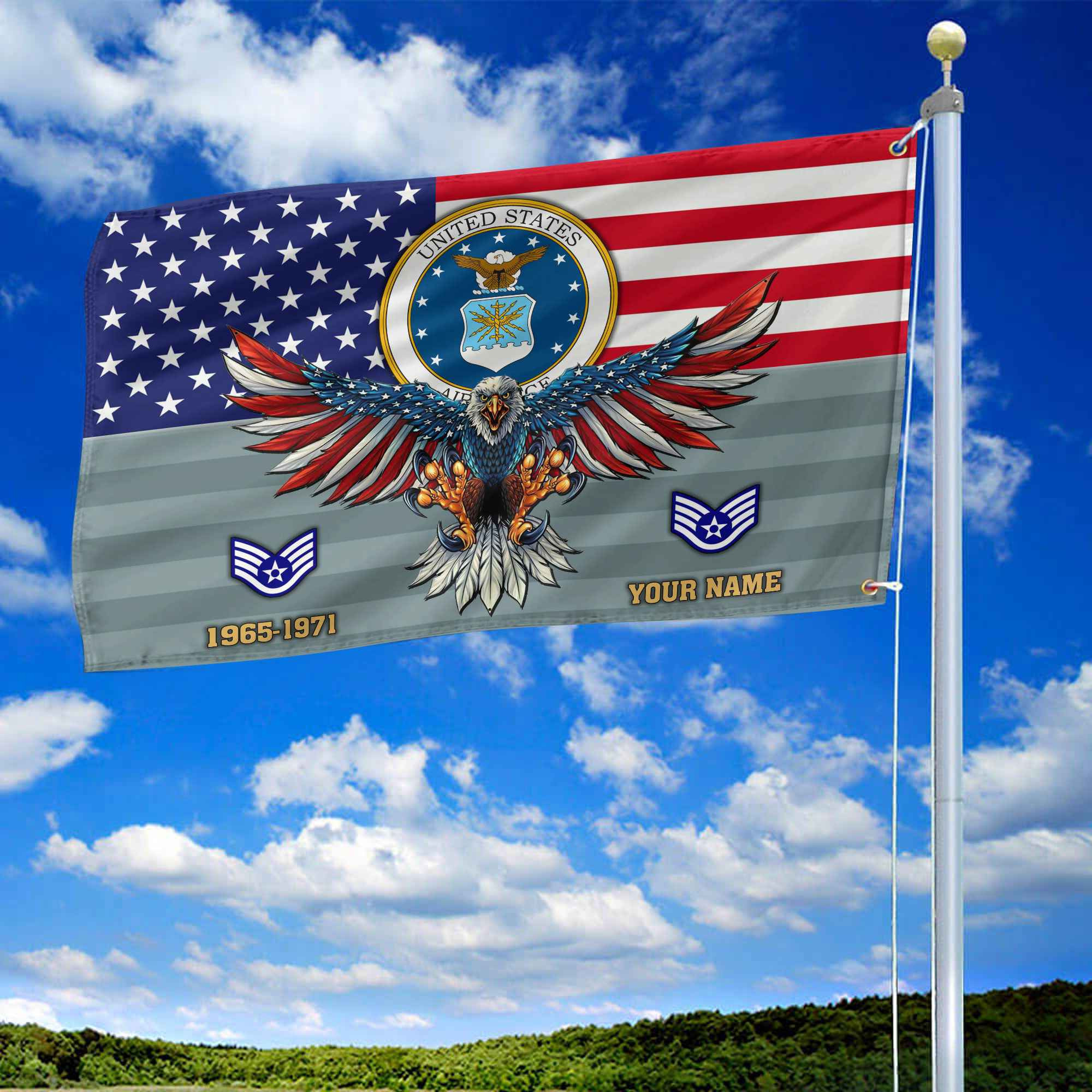 Premium Custom USAF Grommet Flag VPVC109004, Gifts For Air Force Veteran, Gifts For Dad, For Husband, Best Gifts On Father’s Day, Armed Forces Day, Independence Day, Veterans Day. Premium Custom USAF Grommet Flag VPVC109004, Gifts For Air Force Veteran, Gifts For Dad, For Husband, Best Gifts On Father’s Day, Armed Forces Day, Independence Day, Veterans Day.