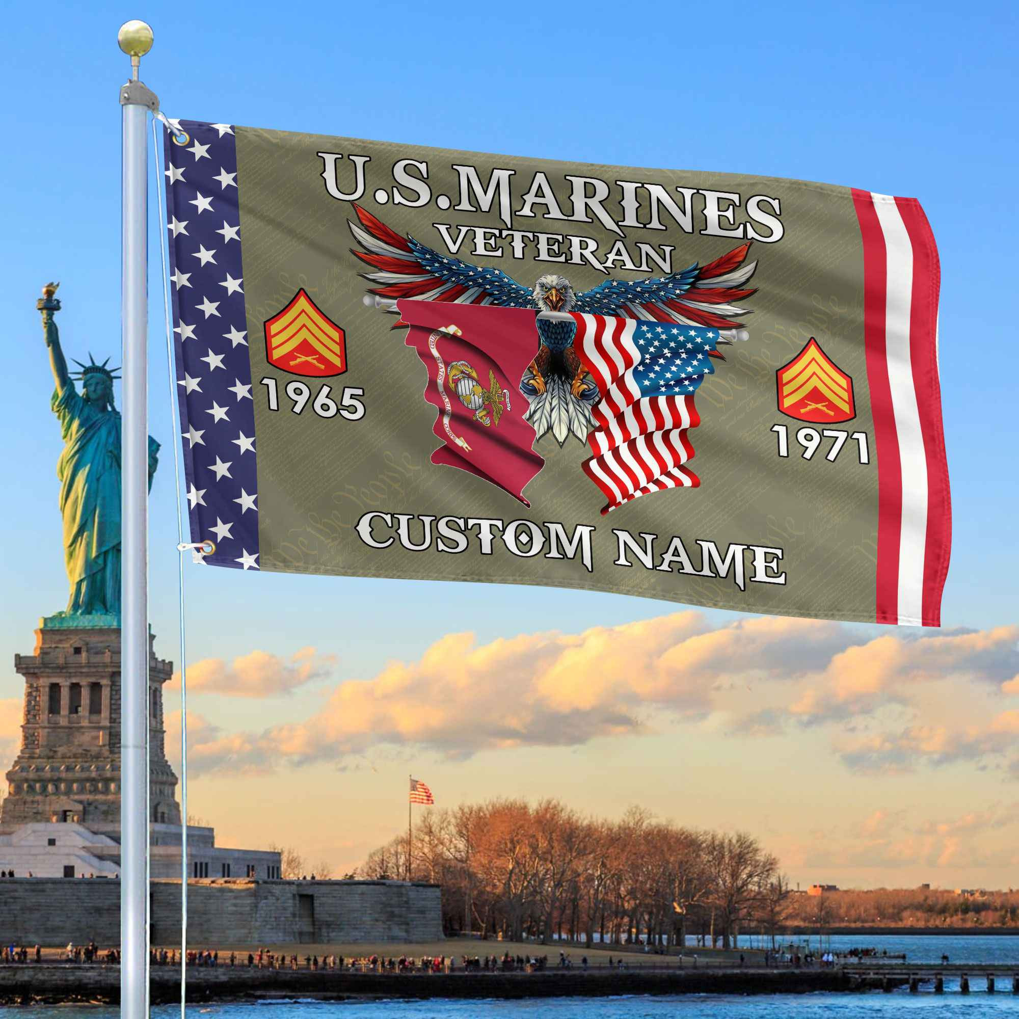 USMC Custom Grommet Flag VPVC109311, Gifts For Marine Veteran, Best Gifts On Father’s Day, Armed Forces Day, Independence Day, Veterans Day. USMC Custom Grommet Flag VPVC109311, Gifts For Marine Veteran, Best Gifts On Father’s Day, Armed Forces Day, Independence Day, Veterans Day.