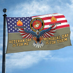 USMC Custom Grommet Flag VPVC106811, Gifts For Marine Veteran, Best Gifts On Father's Day, Armed Forces Day, Independence Day, Veterans Day. 2 1741936935370.jpg