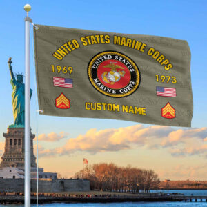 Premium Custom USMC Grommet Flag VPVC108611, Gifts For Marine Veteran, Best Gifts On Father’s Day, Armed Forces Day, Independence Day, Veterans Day.