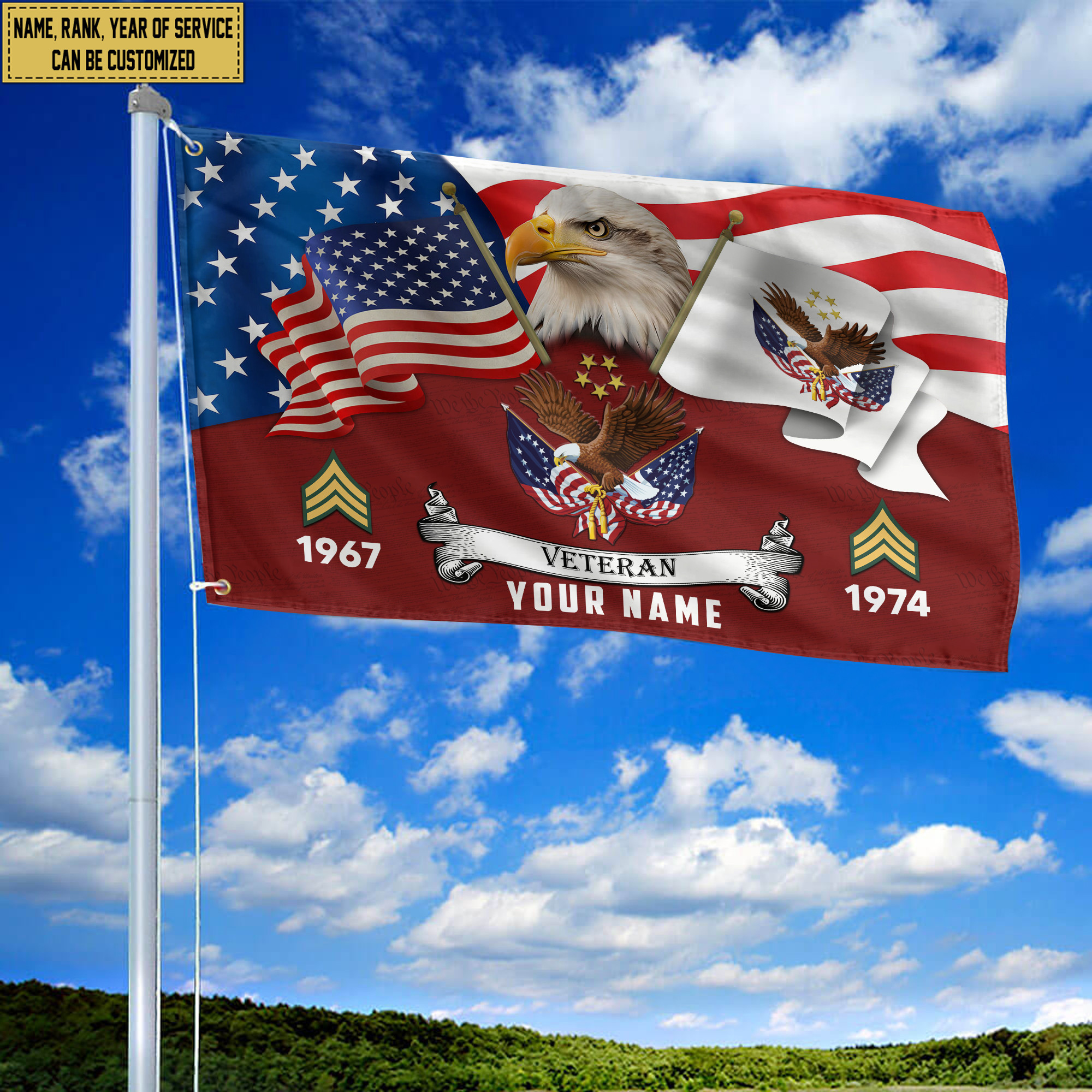 Premium Custom US Veteran Grommet Flag VPVC105307, Gifts For US Veteran, Best Gifts On Father’s Day, Armed Forces Day, Independence Day, Veterans Day. Premium Custom US Veteran Grommet Flag VPVC105307, Gifts For US Veteran, Best Gifts On Father’s Day, Armed Forces Day, Independence Day, Veterans Day.