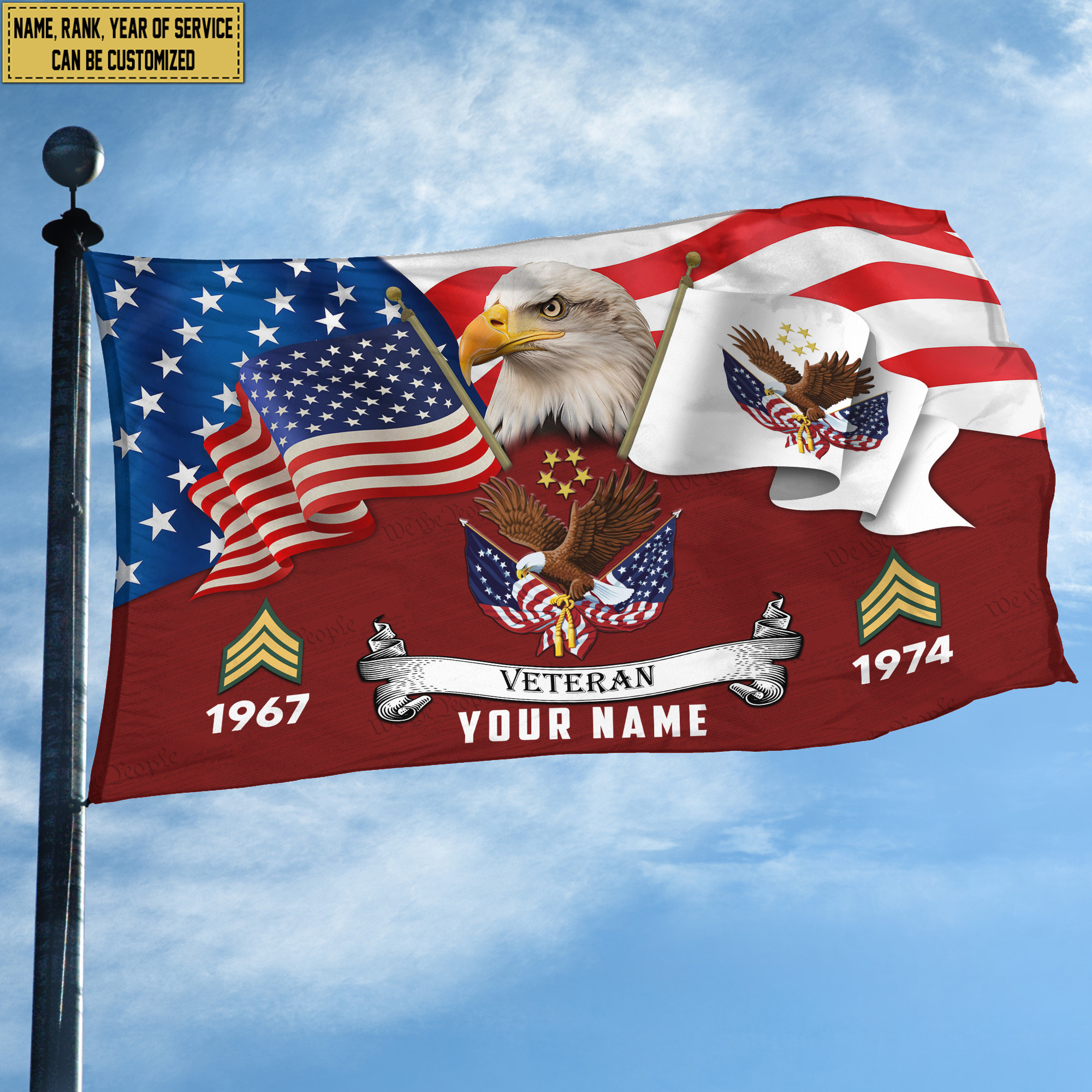 Premium Custom US Veteran Grommet Flag VPVC105307, Gifts For US Veteran, Best Gifts On Father’s Day, Armed Forces Day, Independence Day, Veterans Day. Premium Custom US Veteran Grommet Flag VPVC105307, Gifts For US Veteran, Best Gifts On Father’s Day, Armed Forces Day, Independence Day, Veterans Day.