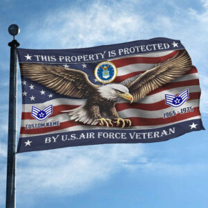 Unique Custom Name, Rank, Year, USAF Grommet Flag VPVC108504, Gifts For Airforce Veteran, Gifts For Dad, For Husband, Best Gifts On Father's Day, Independence Day, Veterans Day. 2 1741665464705.jpg