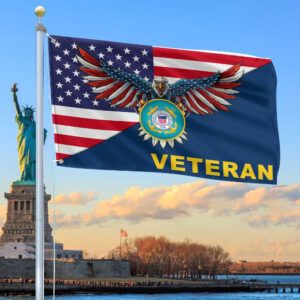 Premium USCG Grommet Flag Gift For Veterans Day, Father’s Day, Memorial Day VPVC100405