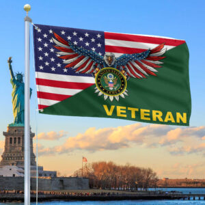 Premium US Army Grommet Flag Gift For Veterans Day, Father’s Day, Memorial Day VPVC100401