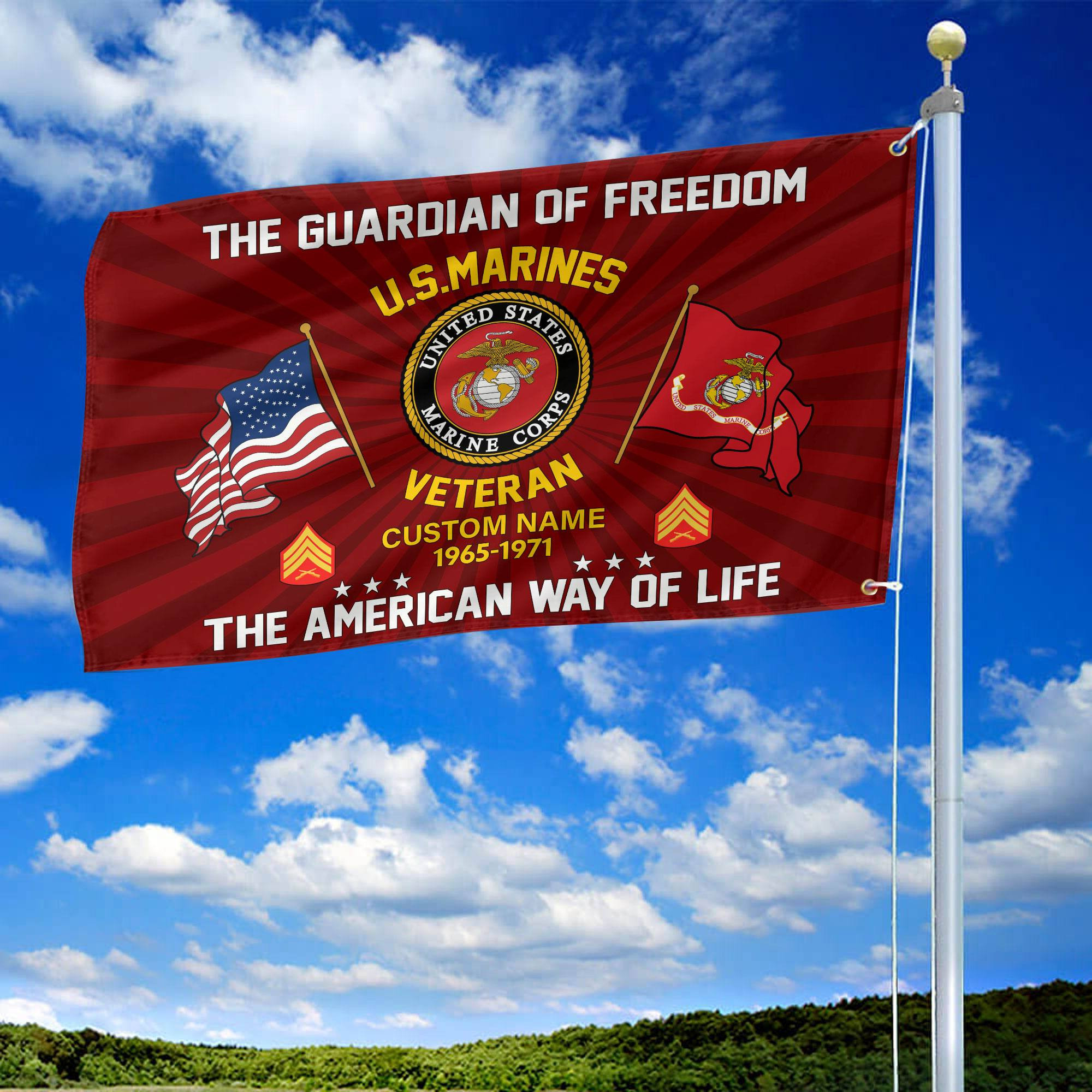USMC Custom Grommet Flag VPVC108303, Gifts For Marine Veteran, Best Gifts On Father’s Day, Armed Forces Day, Independence Day, Veterans Day. USMC Custom Grommet Flag VPVC108303, Gifts For Marine Veteran, Best Gifts On Father’s Day, Armed Forces Day, Independence Day, Veterans Day.
