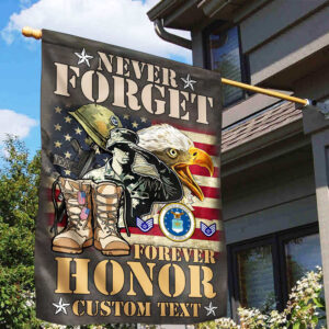 Premium Custom USAF Veteran Flag VPVC110704, Gift For Air Force Veteran, American Flag, Patriotic Flag, Garden Flag, House Flag