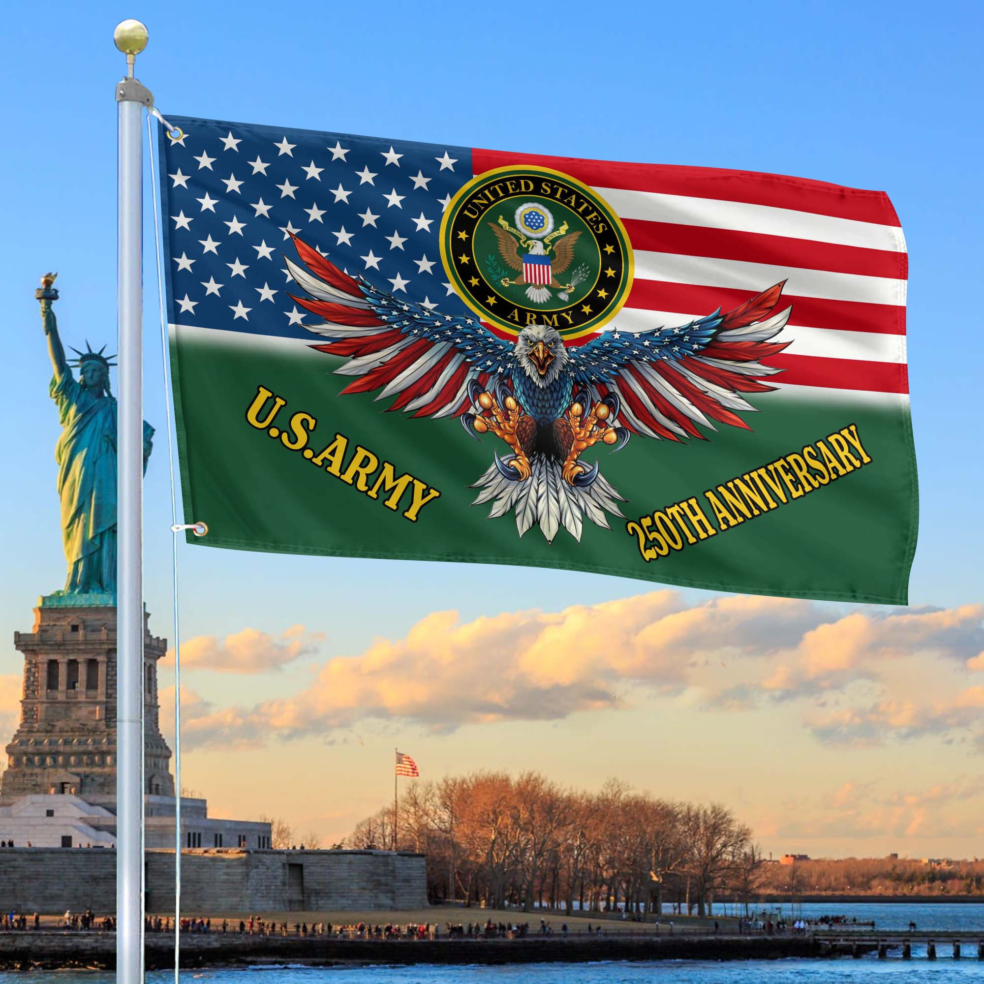 Premium 250th Anniversary Of The Army Grommet Flag VPVC120019, Gifts For Army Veteran, Best Gifts On Father’s Day, Veterans Day. Premium 250th Anniversary Of The Army Grommet Flag VPVC120019, Gifts For Army Veteran, Best Gifts On Father’s Day, Veterans Day.