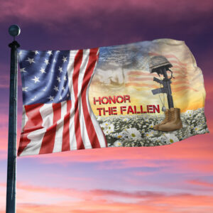 Premium Honor The Fallen Grommet Flag PVC15110202