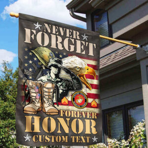 Premium Custom USMC Veteran Flag VPVC110703, Gift For Marine Veteran, American Flag, Patriotic Flag, Garden Flag, House Flag