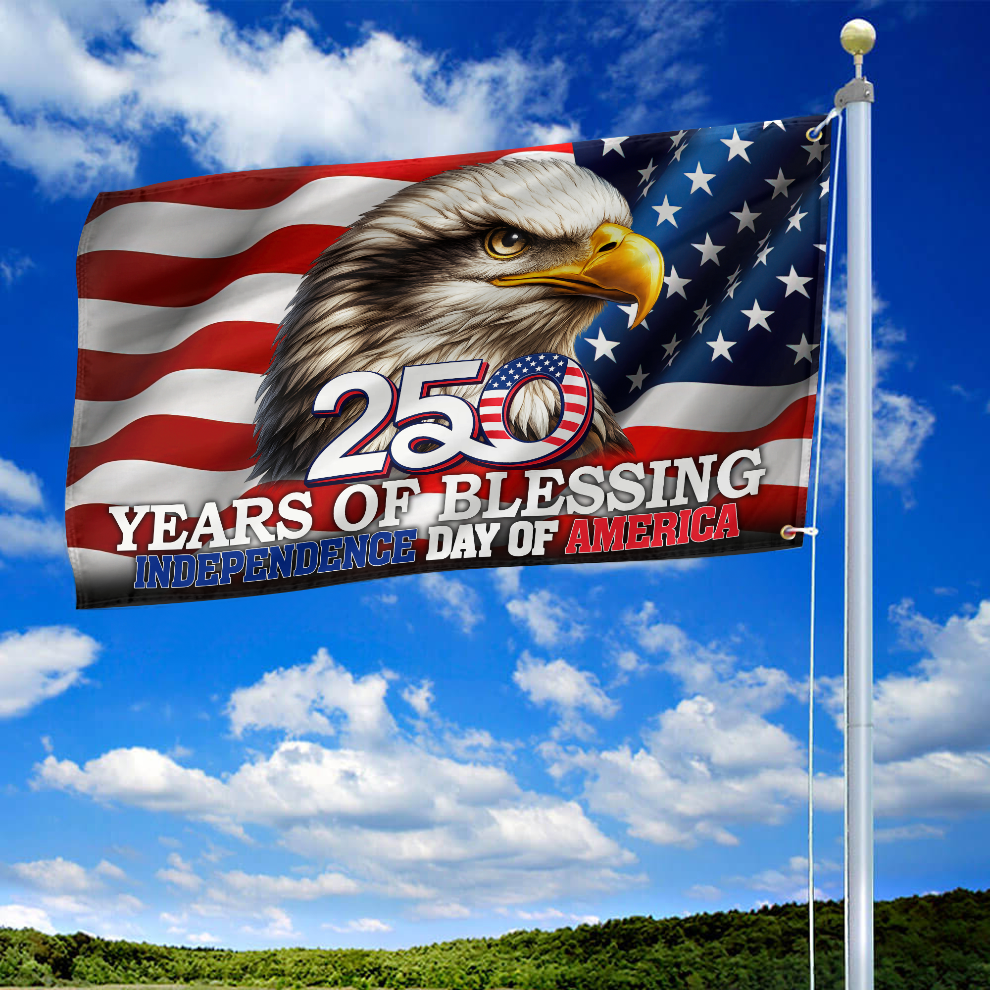 Premium America 250th Anniversary Grommet Flag VPVC120130, America 250th Flag, America 250th Birthday, Best Gifts On Independence Day, Veterans Day. Premium America 250th Anniversary Grommet Flag VPVC120130, America 250th Flag, America 250th Birthday, Best Gifts On Independence Day, Veterans Day.