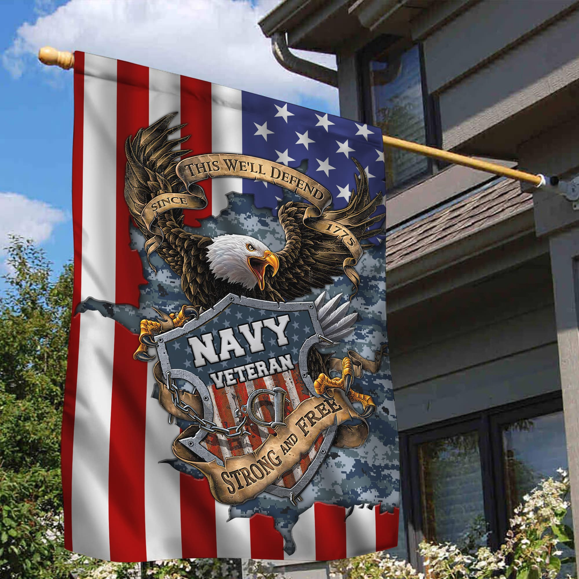 U.S Multiple Service Veteran Flag TVN070101 U.S Multiple Service Veteran Flag TVN070101